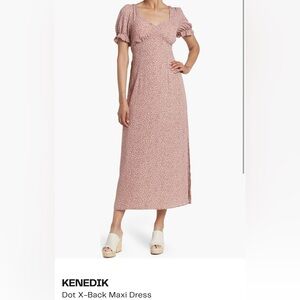 KENEDIK Dot X-Back Maxi Dress